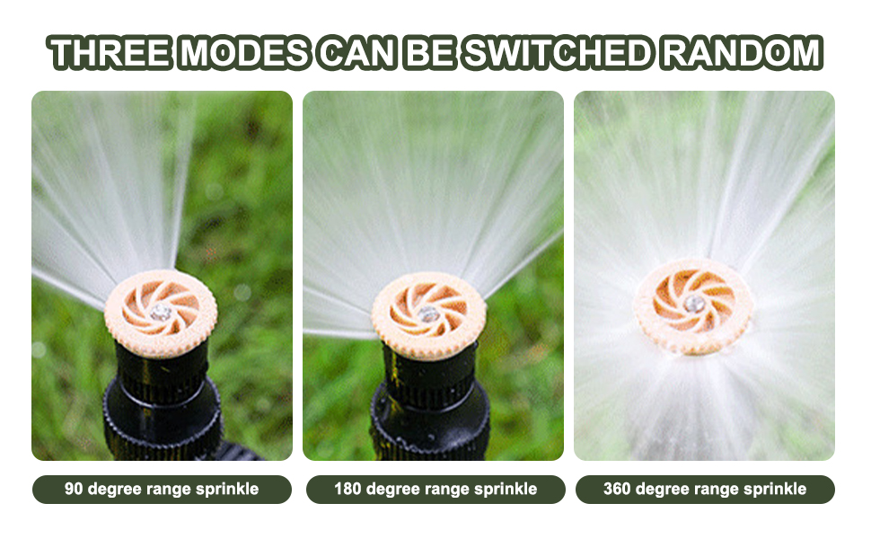 les différents modes d'eau