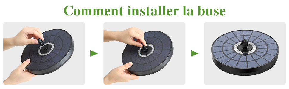 AISITIN Fontaine Solaire 5.5W