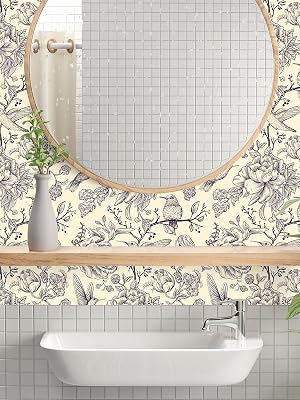 papier peint adhesif fleur