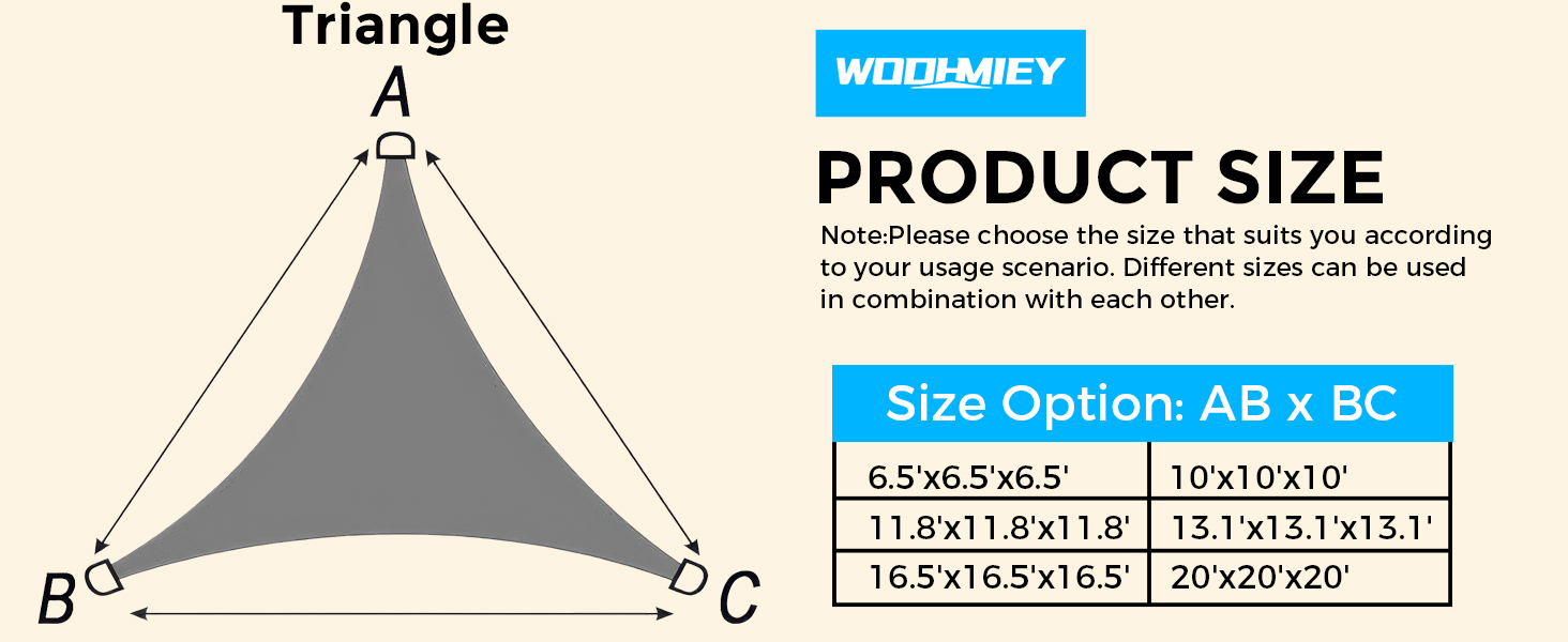 Sun Shade Sail Triangle