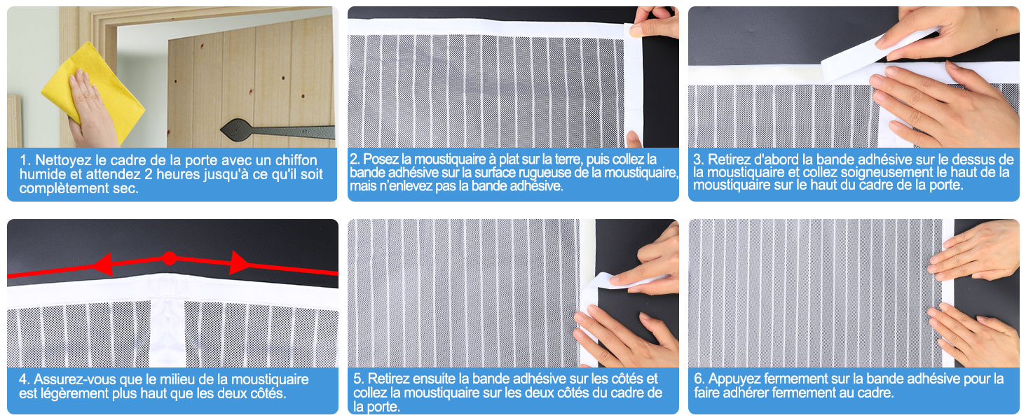 La porte moustiquaire magnétique MYCARBON vous permet de passer un été sans moustiques ni mouches.
