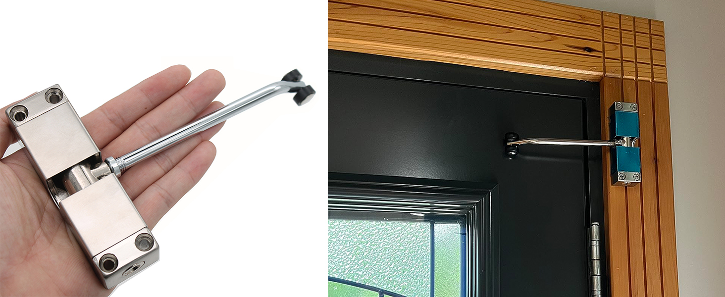 Ferme-porte à ressort, Ferme-portes, Porte Closers réglable, Ferme-porte automatique