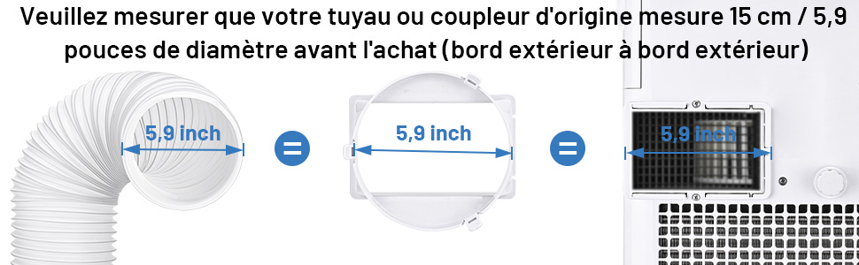 climatiseur mobile tuyau