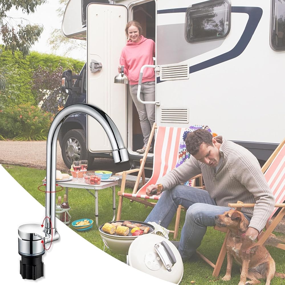 Robinet de cuisine pliable