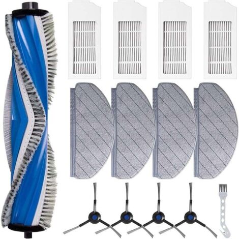 Kit accessoires pour aspirateur robot ECOVACS DEEBOT N20 / N20 Plus / N20 Pro Plus, 1 brosse principale, 4 filtres HEPA, 4 Chiffo