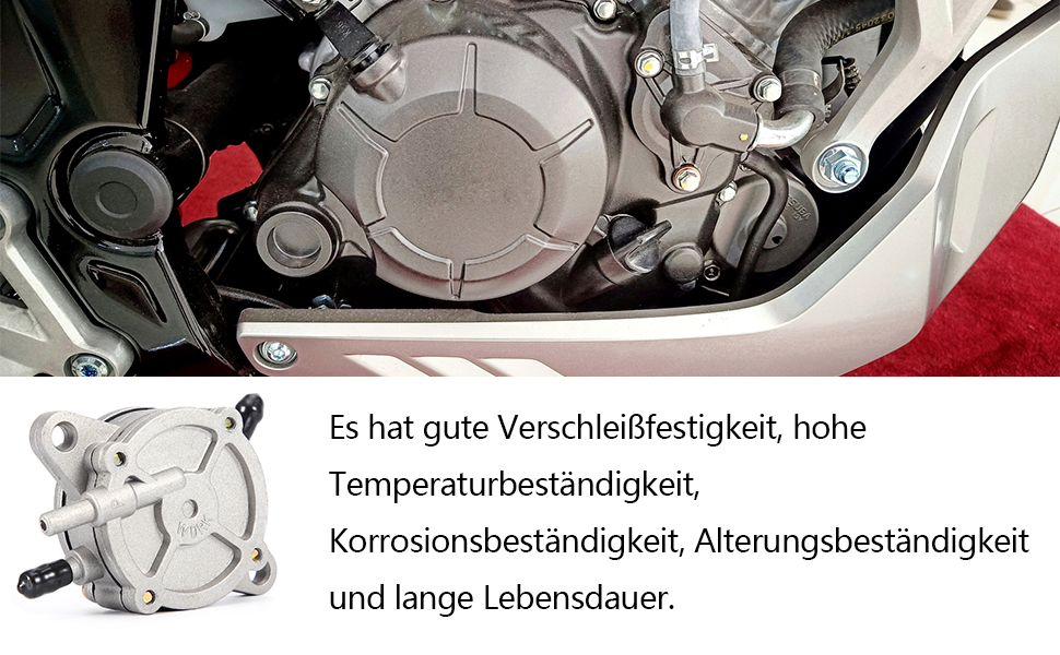 Kraftstoffpumpe, Motorrad Roller Vakuum Extender Pump Gaspumpe Universel Unterdruck Kraftstoffpump