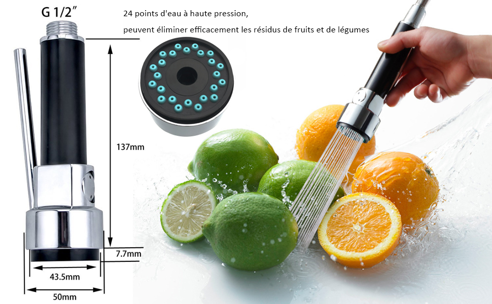 Robinet Cuisine Remplacement pour Douchette Evier Cuisine