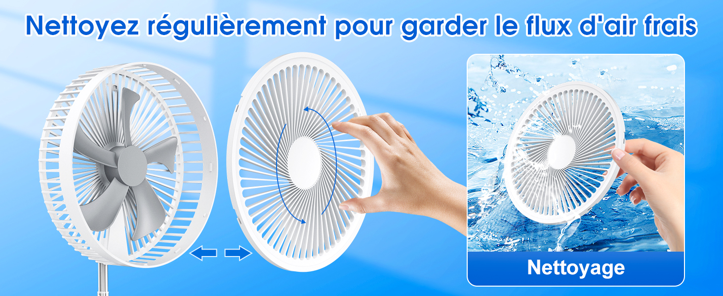 Nettoyez regulièrement pour garder le flux d'air frais