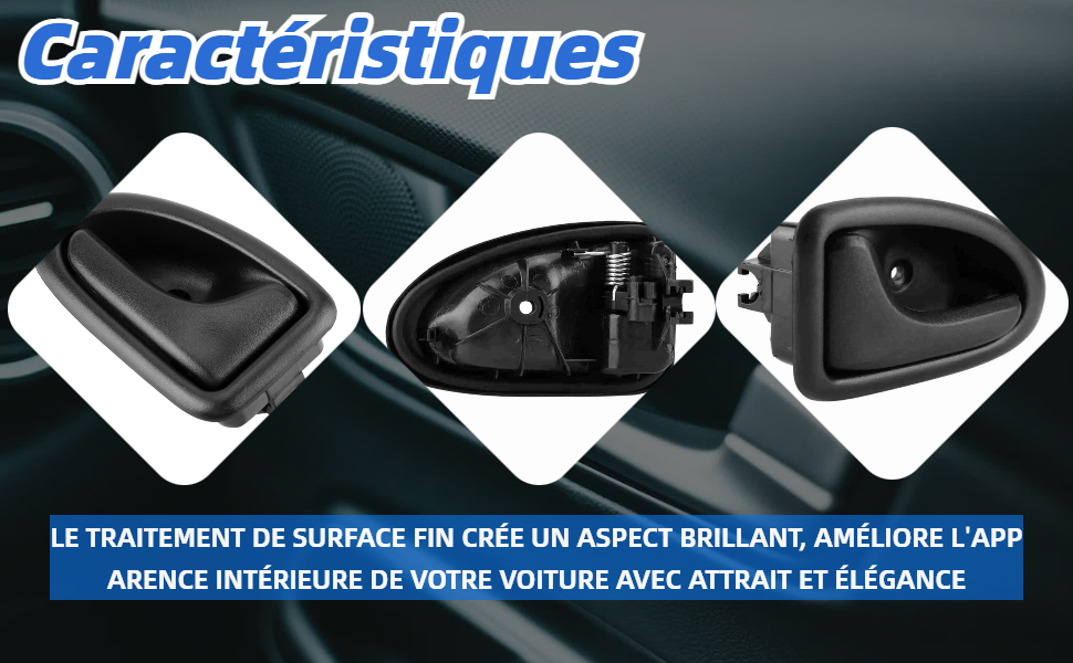 Couvercles de poignée intérieure de poignée de panneau de porte