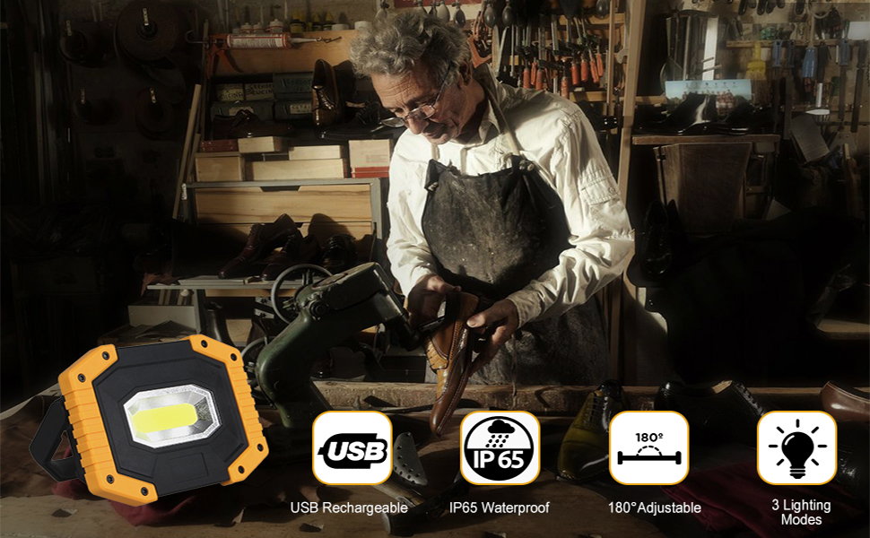 Lampe de travail LED rechargeable