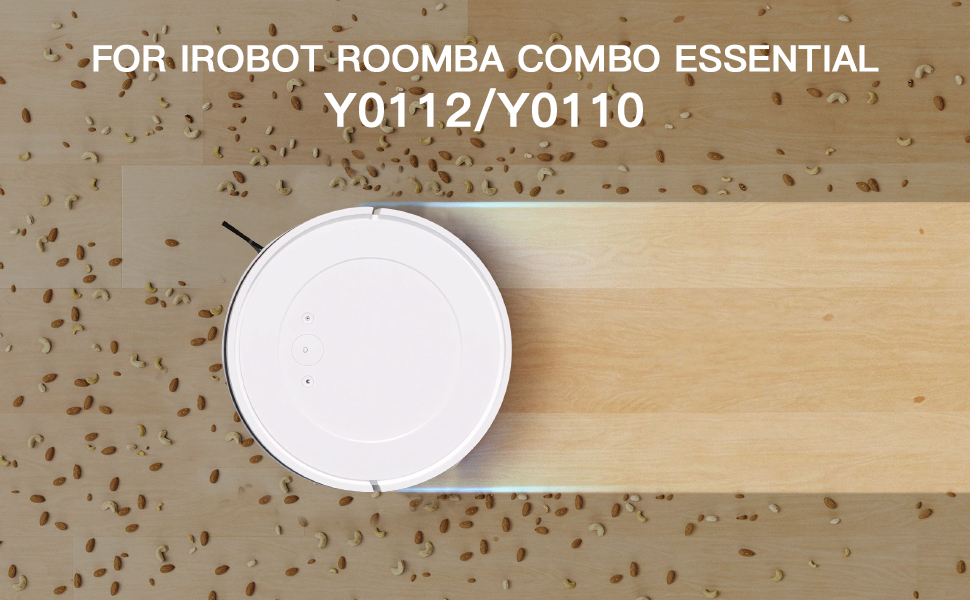 Fixbetter Kit d'accessoires pour iRobot Roomba Combo Essential Y0112/Y0110