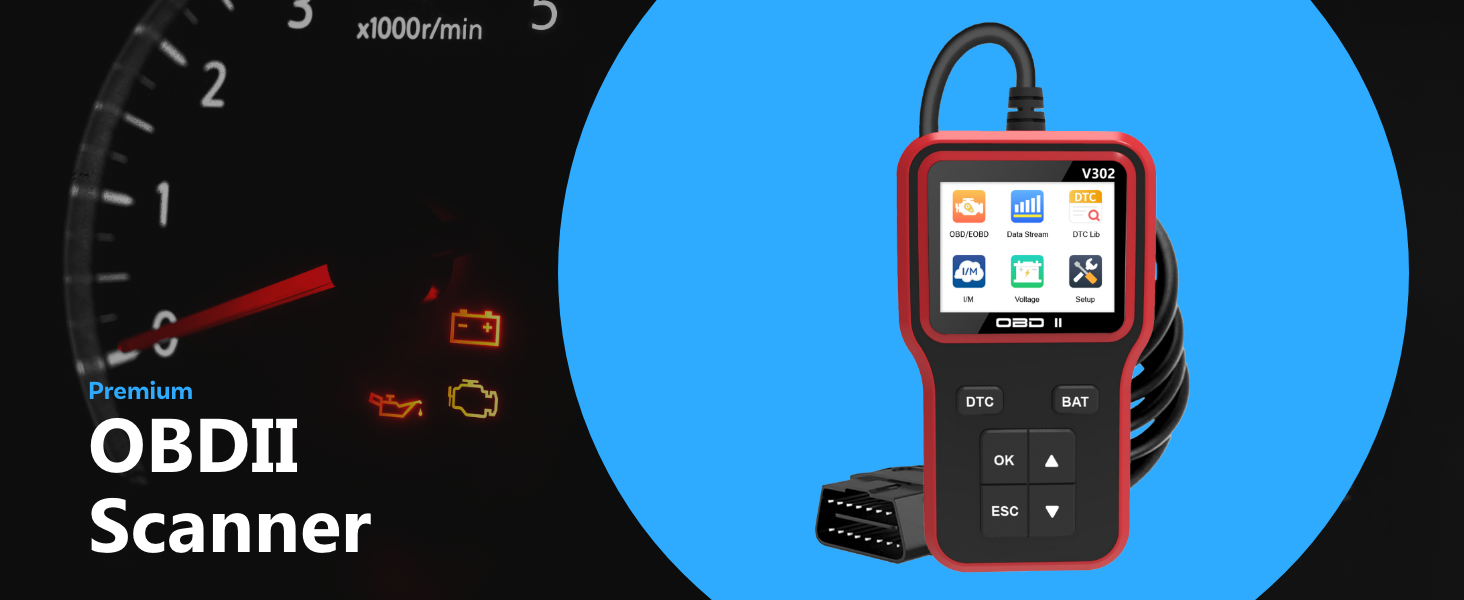 Outils de Diagnostic OBD2 Scanner Lecteur Code Check Engine OBDII EOBD Cadre Gelé