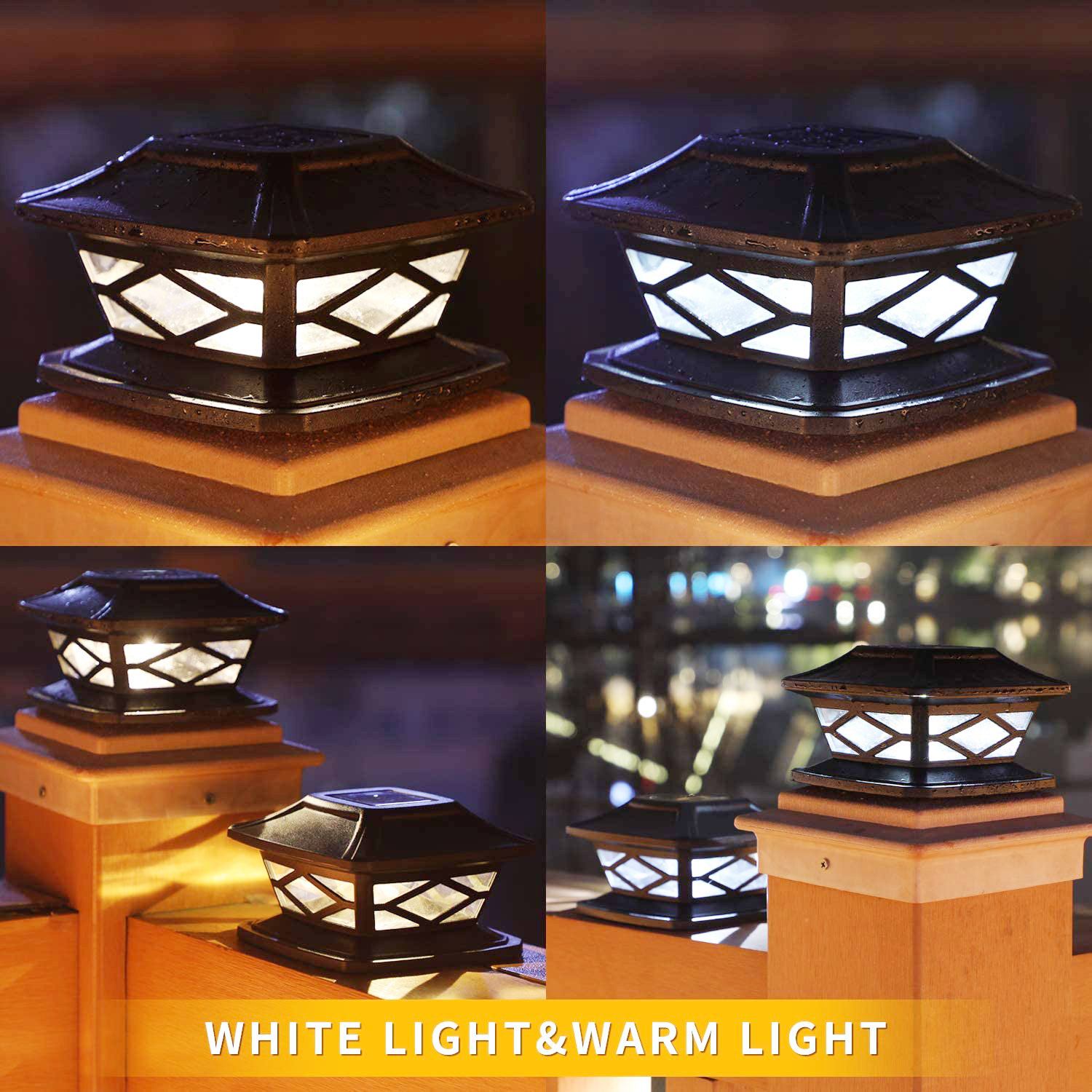 Lampes de poteau solaires