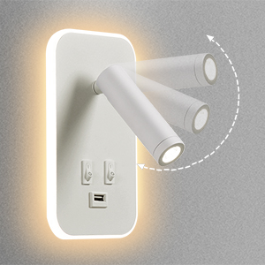 Le projecteur de lecture à LED peut être réglé de haut en bas à 90 degrés