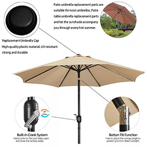 patio umbrella repair parts patio umbrella replacement parts patio umbrella parts replacement