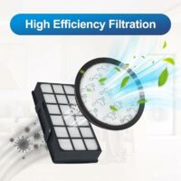 Lot de 2 filtres HEPA pour aspirateur Rowenta Silence Force Cyclonic 4AAAA RO7647EA RO7663EA RO7676EA RO7681EA Modèle RO76xx : Aspirateurs, Accessoires de filtre de rechange ZR903701 H115
