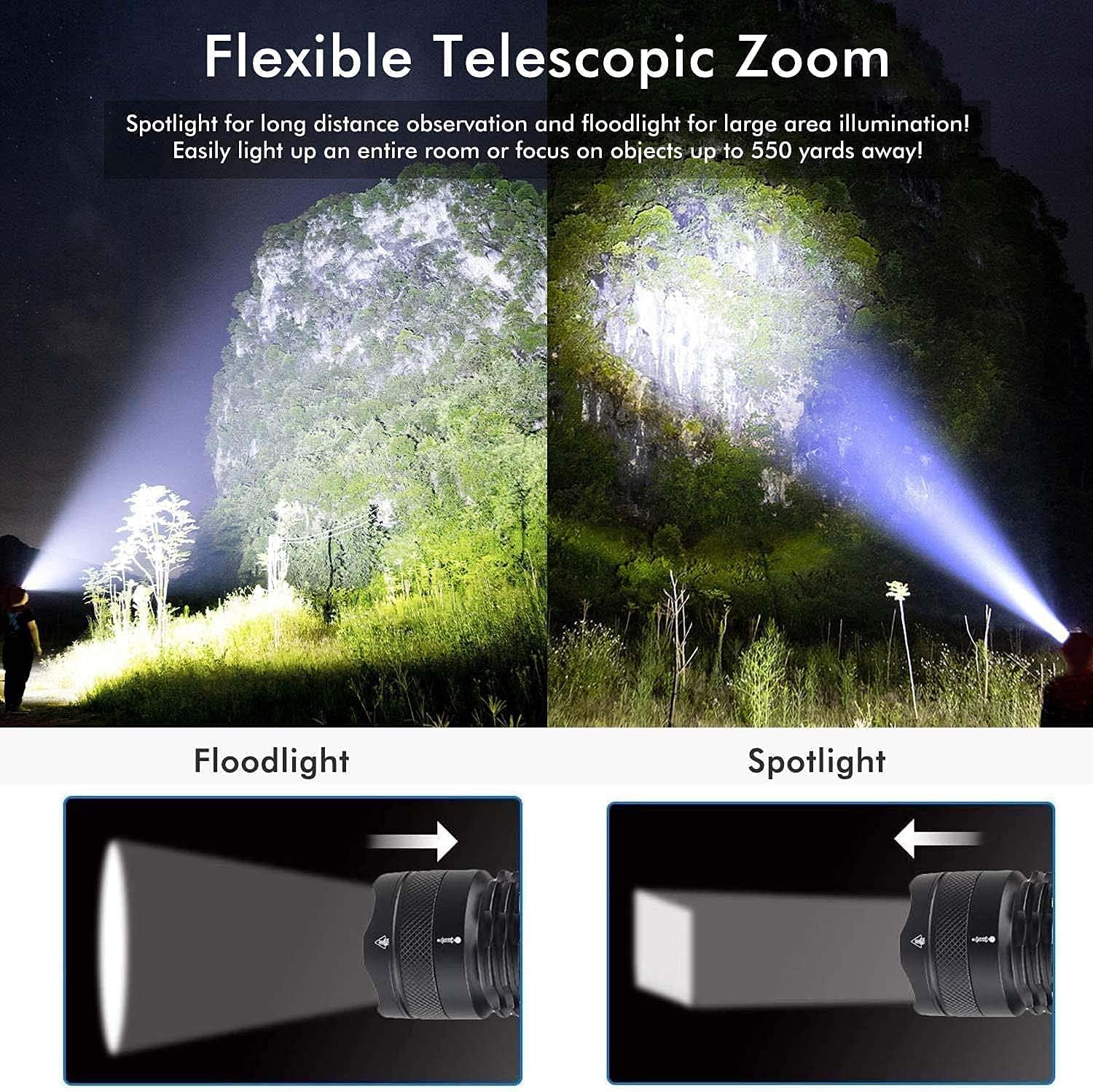 Lampe de Poche LED Ultra Puissante
