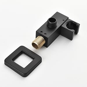 LNXGJJ Support Pommeau de Douche Noir