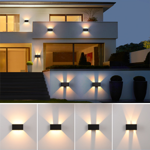 LED Applique Murale intérieur/Extérieur,24W 3000K blanc chaud