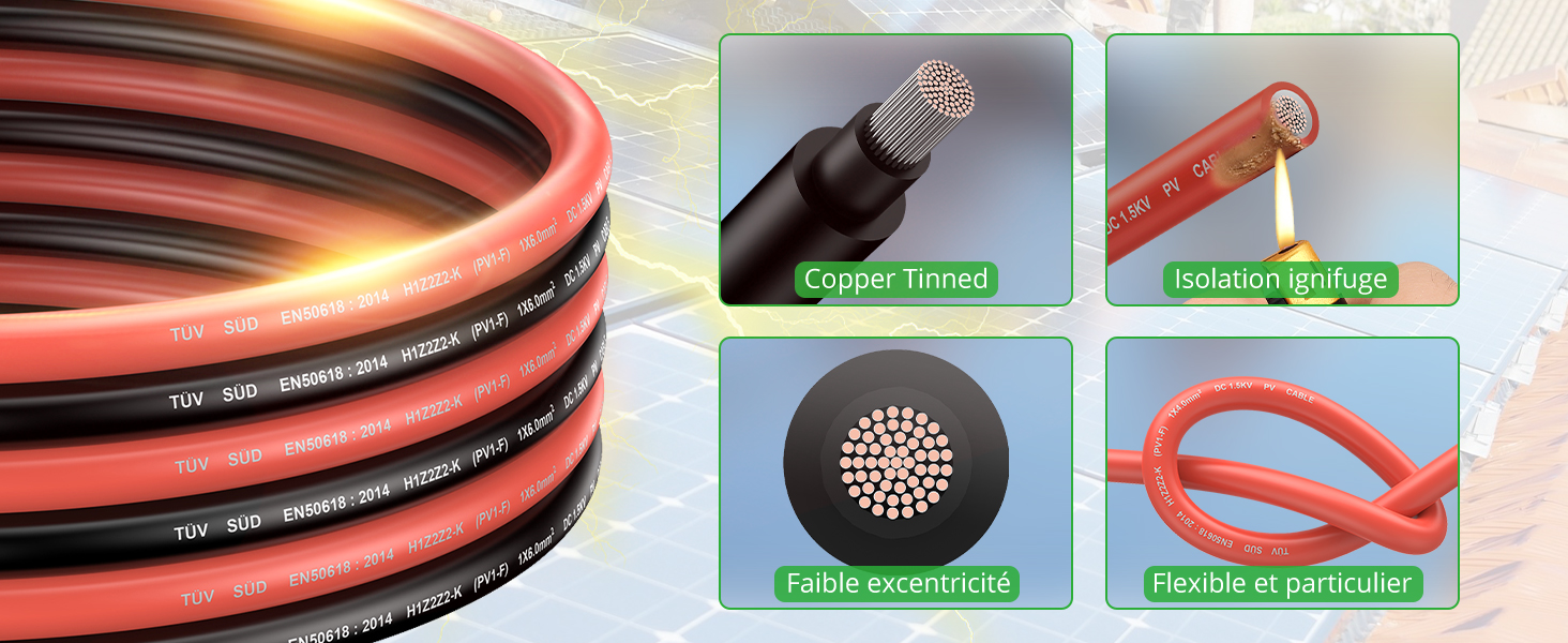 Cable d'extension solaire