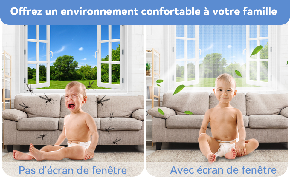 un bébé assis sur un canapé en train de pleurer.