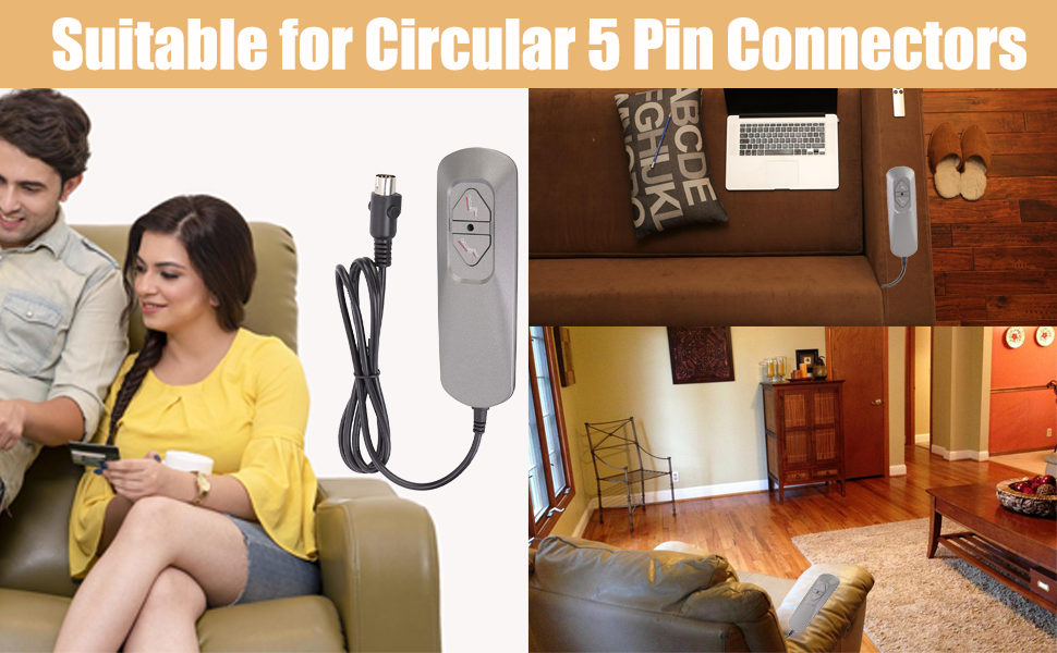 Electronic control for a sofa with 2 pulses