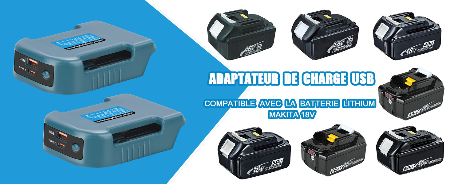 Batterie MaKita 18v Adaptateur 