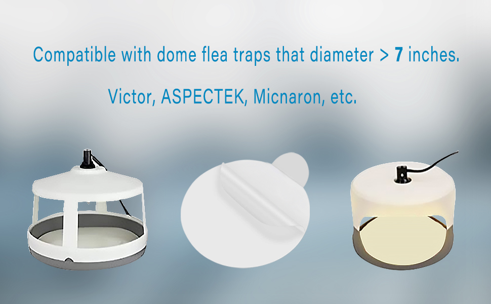 7.1 Inches Fits Most Models Sticky Dome Flea Bed Bug Traps for Inside Your Home