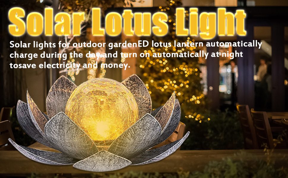 Lemotoy lampe solaire d'extérieur