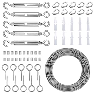 Garden Wire Hanging Fence Railing Kit