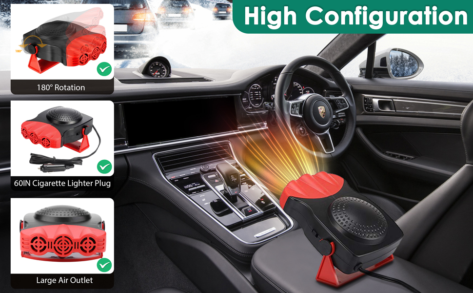 Chauffage de voiture 200 W 12 V