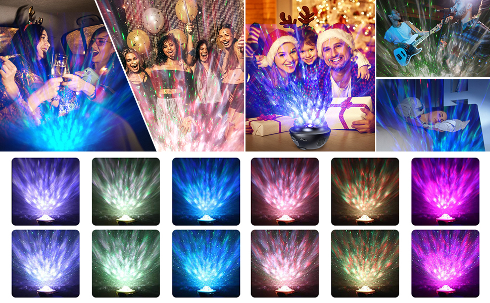 Différents modes d'éclairage de couleurs