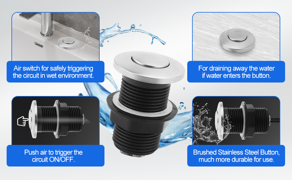 Garbage Disposal Air Switch Kit
