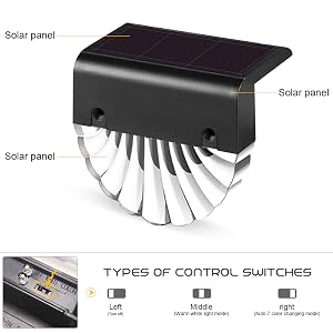 solar fence light