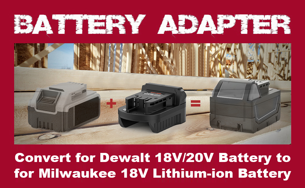 for dewalt to milwaukee battery battery 18v 20