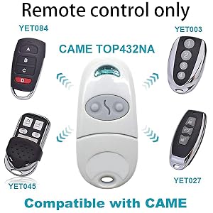 Télécommande Universelle Portail, Came Top 432NA Telecommandes Portatives 433