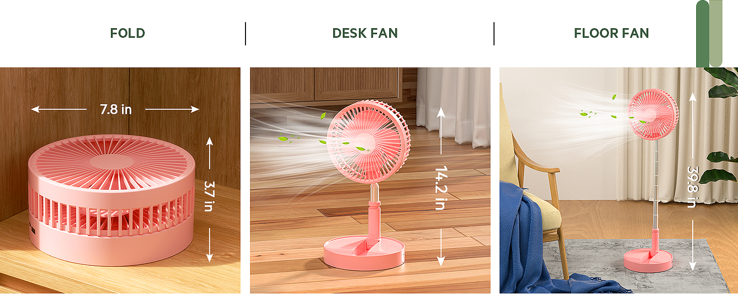 Ventilateur de table pliable