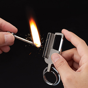Briquet Remplissable Kérosène Plein air Matériel Sauvetage D'urgence Cadeau Multi Tool Allumette