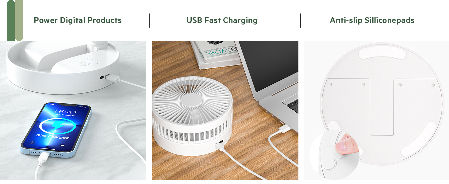 Ventilateur de table pliable
