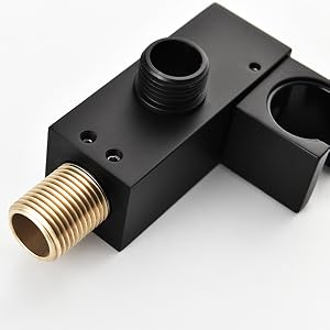 LNXGJJ Support Pommeau de Douche Noir