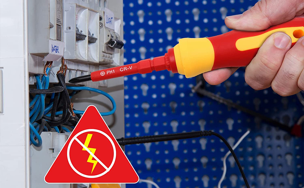 Insulated Screwdriver Set, Electrician Repair Tools, Insulated Electrician Screwdriver, Steel