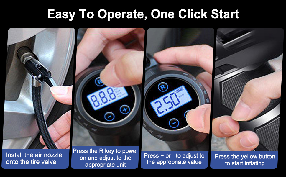 cordless tyre inflator air compressor