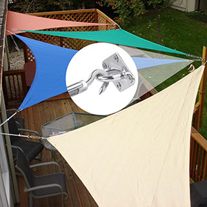 Fixation de voile d'ombrage