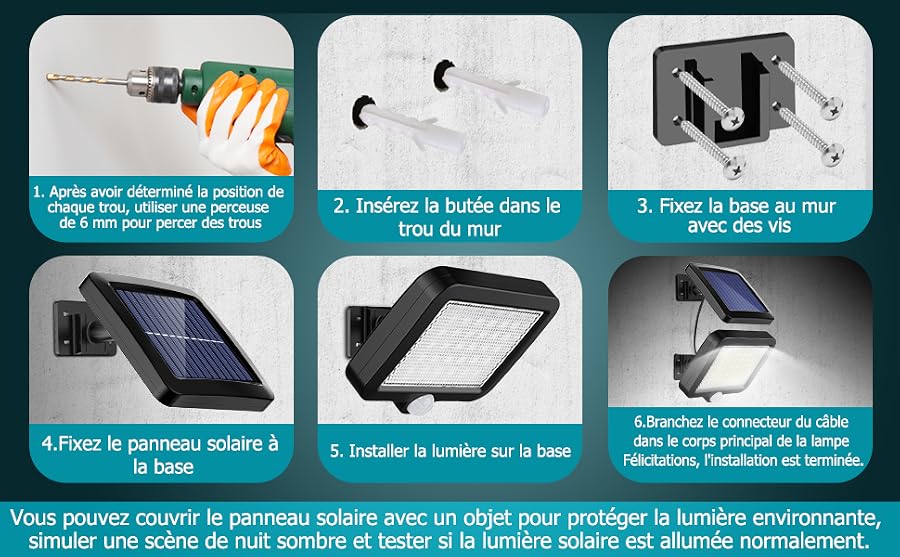 Installation d'éclairage solaire