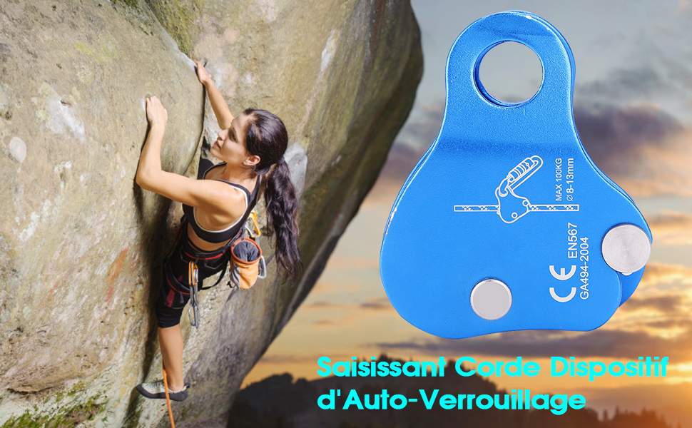 Saisissant Corde Dispositif d'Auto-Verrouillage