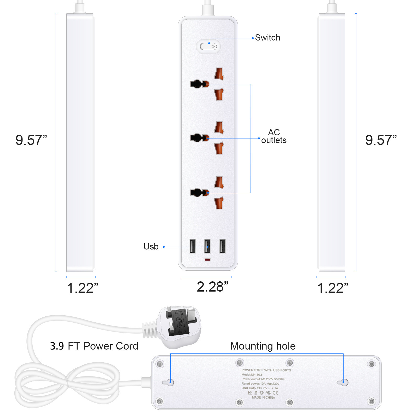 Multiprise Electrique USB