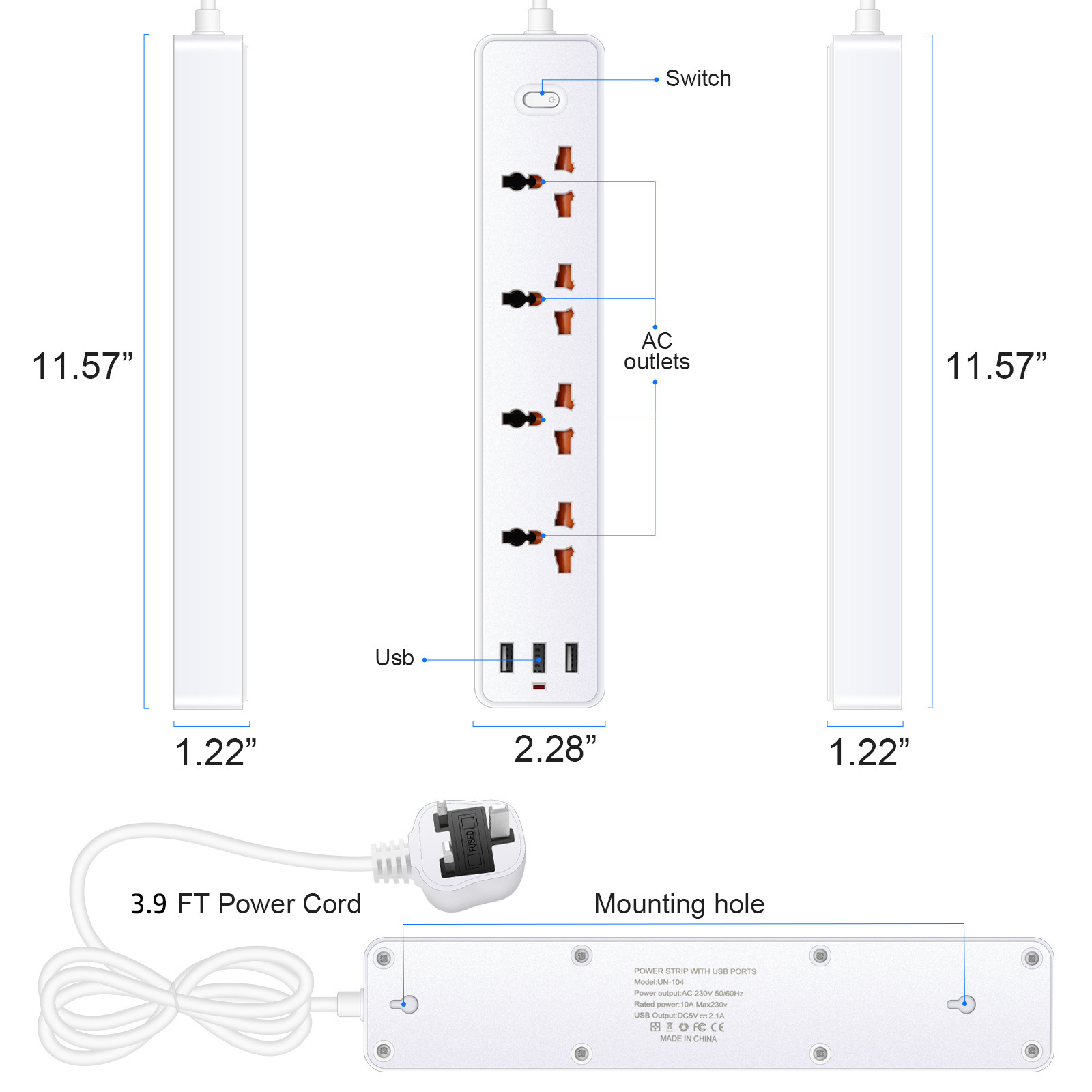 Multiprise Electrique USB