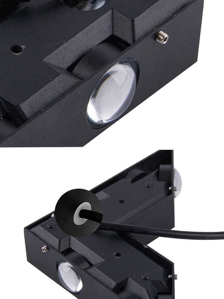 6W LED Outdoor Wall Mounted Lamp Modern Up Down Light Fixture V Shape Waterproof - Picture 19 of 23