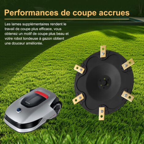 Union – Plateau à couteaux avec 6 lames compatibles DREAME A1, A1 Pro, A2, MOVA 600 – Lames en titane pour coupe précise – Améliore l'efficacité de coupe - 4