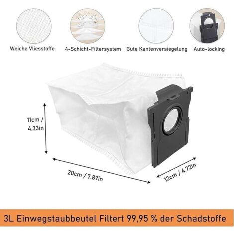 Kit accessoires pour Dreame X40 Ultra Complete / L40 Ultra, 21 pièces de rechange pour robot aspirateur Dreame X40 Ultra avec 1 b